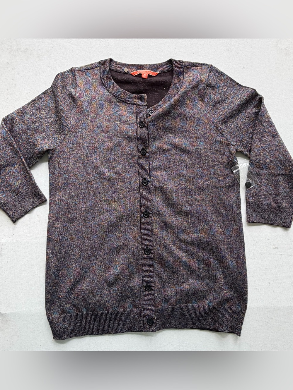 ModCloth Rainbow Metallic Cardigan Button Women’s